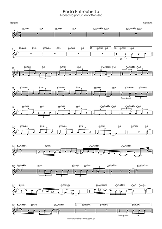 26134 Partitura - Porta Entreaberta - Teclado