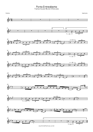 26138 Partitura - Porta Entreaberta - Violino