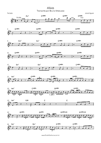 32722 Partitura - Alívio - Teclado