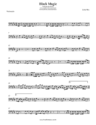 24972 Partitura - Black Magic - Violoncelo