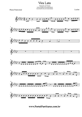5118 Partitura - Vira Lata - Flauta Transversal