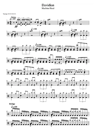 43985 Partitura - Davidian - Bateria