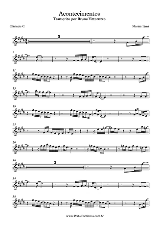 6880 Partitura - Acontecimentos - Gaita