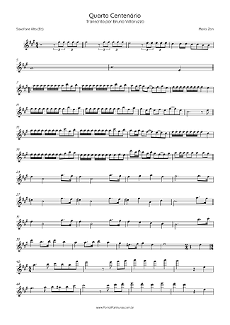 42480 Partitura - Quarto Centenário - Saxofone Alto (Eb)