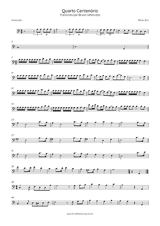 42486 Partitura - Quarto Centenário - Violoncelo