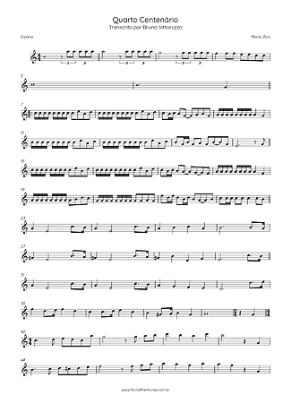 42485 Partitura - Quarto Centenário - Violino