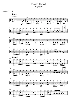 39320 Partitura - Dawn Patrol - Bateria