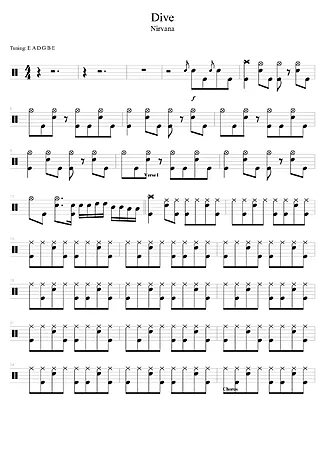 38994 Partitura - Dive - Batería