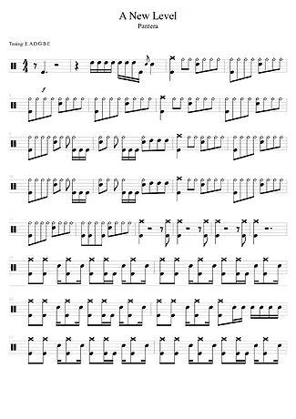38733 Partitura - A New Level - Bateria