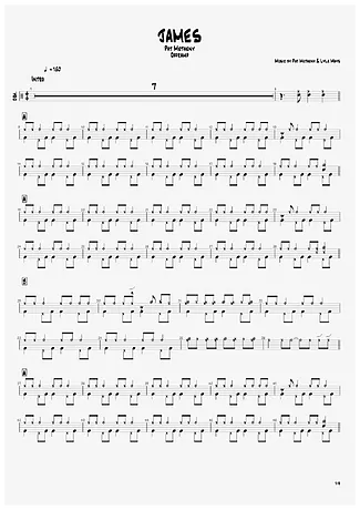 34987 Partitura - James - Bateria