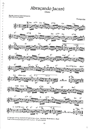 16905 Partitura - Abraçando Jacaré - Bandolim