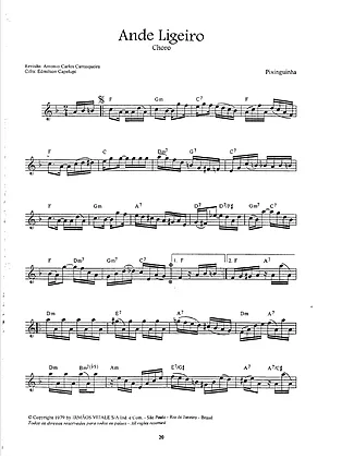 16908 Partitura - Ande Ligeiro - Bandolim