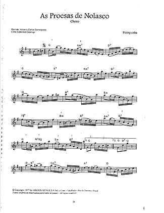 16909 Partitura - As Proesas De Nolasco - Bandolim
