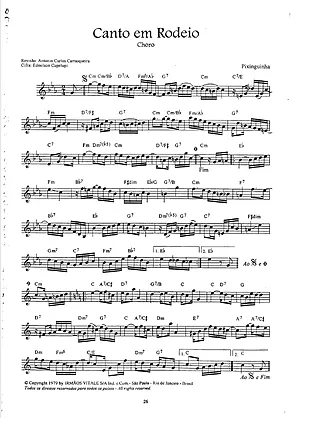 16912 Partitura - Canto Em Rodeio - Bandolim