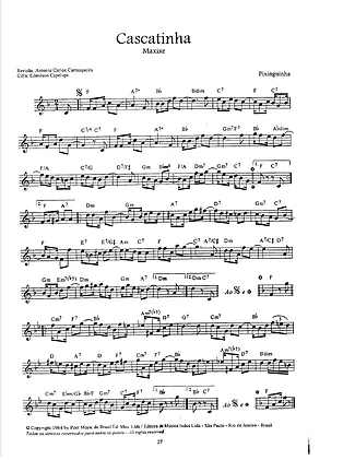 16914 Partitura - Cascatinha - Bandolim