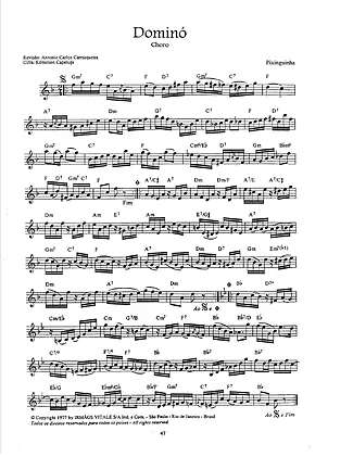 16927 Partitura - Dominó - Bandolim