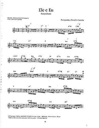 16787 Partitura - Ele E Eu - Cavaco