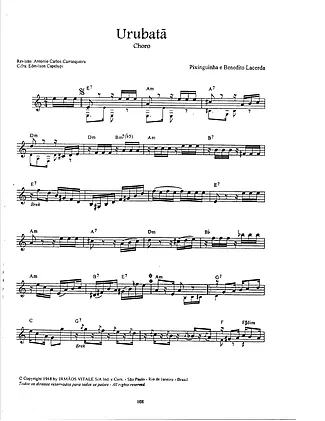 16899 Partitura - Urubatã - Flauta Transversal