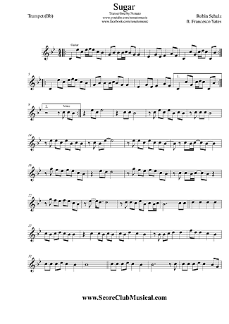 5177 Partitura - Sugar - Trompete