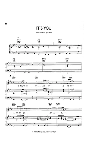 Its You - Simply Red | Partitura para Piano | Download em PDF