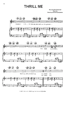 22644 Partitura - Thrill Me - Piano