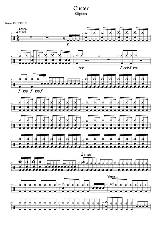 43729 Partitura - Custer - Bateria