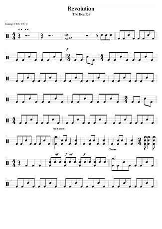 39034 Partitura - Revolution - Bateria