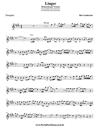 2890 Partitura - Linger - Trompete