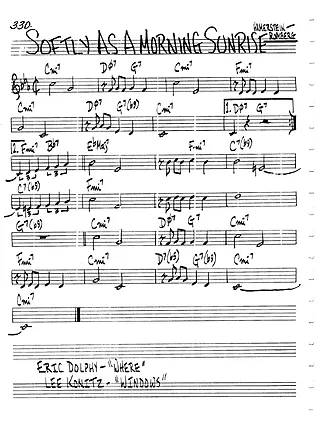 13797 Partitura - Softly As A Morning Sunrise - Gaita