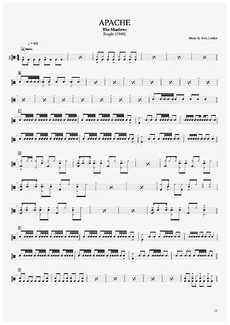 34680 Partitura - Apache - Batería