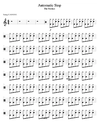 39046 Partitura - Automatic Stop - Bateria