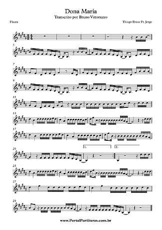 7474 Partitura - Dona Maria - Flauta Transversal