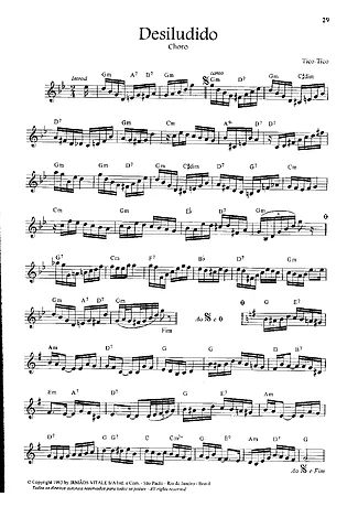 Desiludido - Tico-Tico | Partitura para Flauta Transversal | Download em PDF