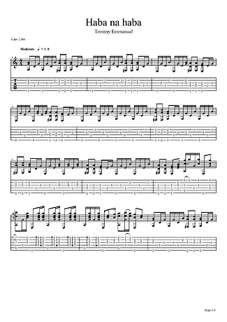 14924 Partitura - Haba Na Haba - Violão