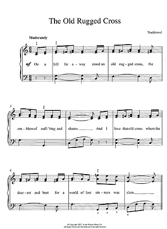 21679 Partitura - The Old Rugged Cross - Piano
