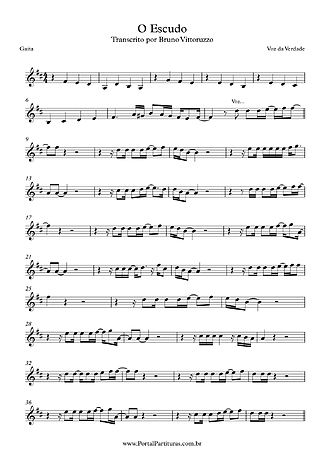 15818 Partitura - O Escudo - Gaita