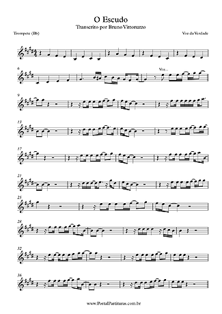 15823 Partitura - O Escudo - Trompete