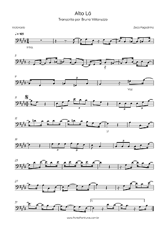 27386 Partitura - Alto Lá - Violoncelo