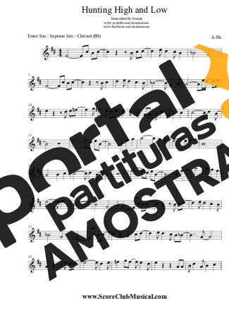 A-ha  partitura para Clarinete (Bb)