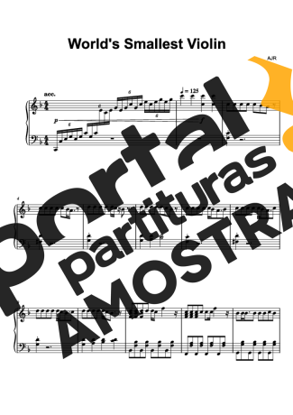 AJR  partitura para Piano