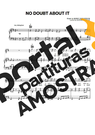 Abba  partitura para Piano