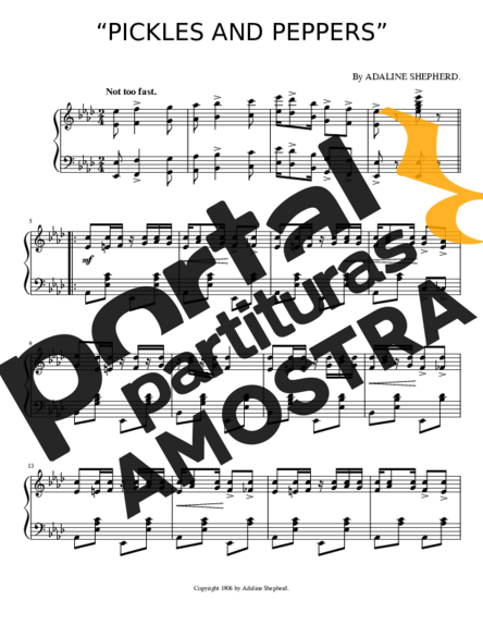 Adaline Shepherd  partitura para Piano