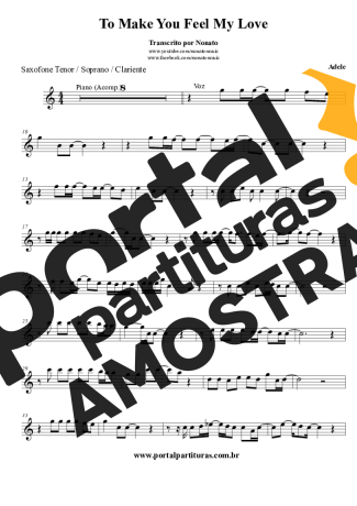 Adele  partitura para Clarinete (Bb)