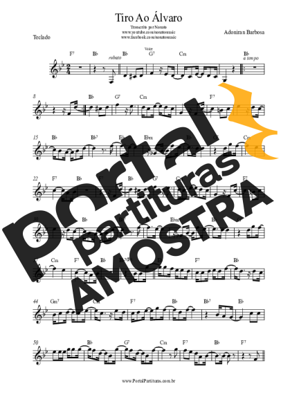 Adoniran Barbosa  partitura para Teclado