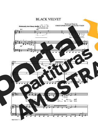 Alannah Myles  partitura para Piano