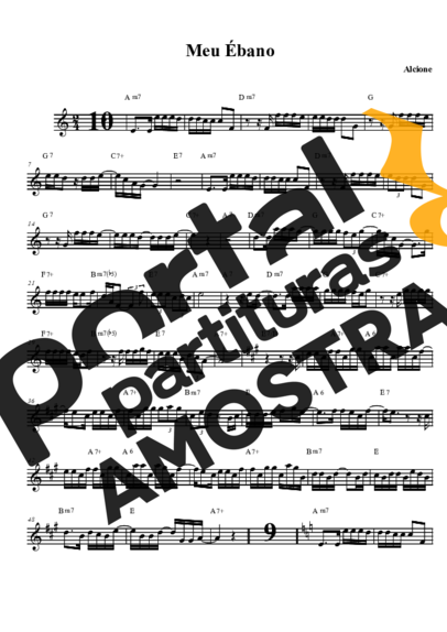 Alcione  partitura para Saxofone Tenor Soprano (Bb)