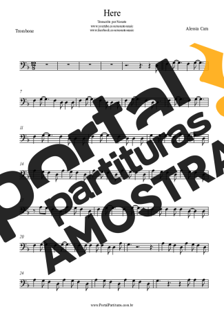 Alessia Cara  partitura para Trombone