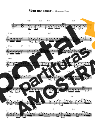 Alexandre Pires  partitura para Clarinete (Bb)