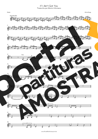 Alicia Keys If I Ain´t Got You partitura para Gaita