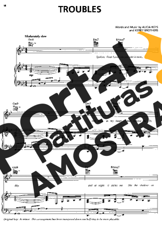 Alicia Keys  partitura para Piano